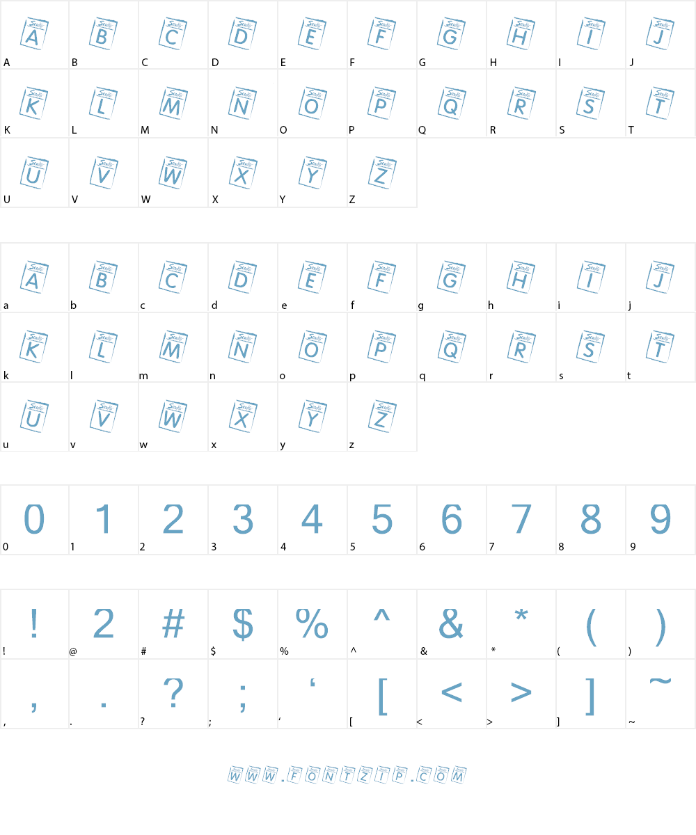 KR Seeds Font Character